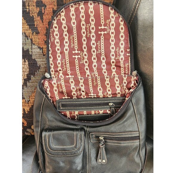 Tignanello Black Backpack Purse - Picture 5 of 5